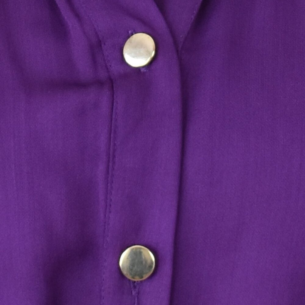Karina Grimaldi Violet Button Front Dress - L - Picture 9 of 9